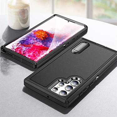 Imagem de Capa de armadura dura anti-suor para Samsung Galaxy S22 Ultra 5G S 22 Plus A53 A 53 S22ultra Capa de telefone para Samsung S22 Capas, preta, para Galaxy S22 Ultra