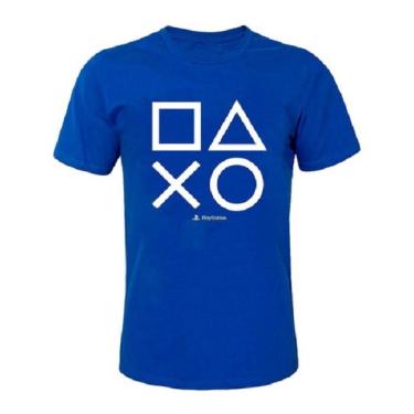 Imagem de Camiseta Camisa Geek Gamer Azul Game Algodão