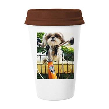 Imagem de Caneca de cerâmica para caneca de café com foto fofa de animal de estimação