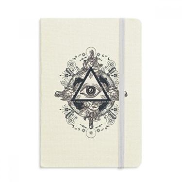 Imagem de Caderno de anotações com estampa de arte triangular, capa dura oficial, diário clássico