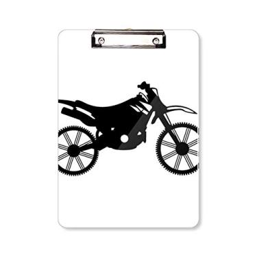 Imagem de Motocicleta Padrão Ilustração Mecânica Prancheta Pasta, Bloco de Escrita Placa de Apoio A4