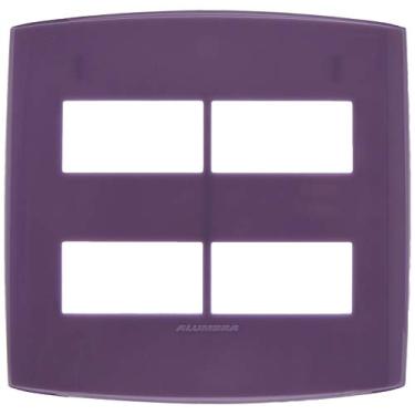 Imagem de Placa 4X4 4 Módulos Distanciados, Alumbra, Bliss 4748, Pinot Noir