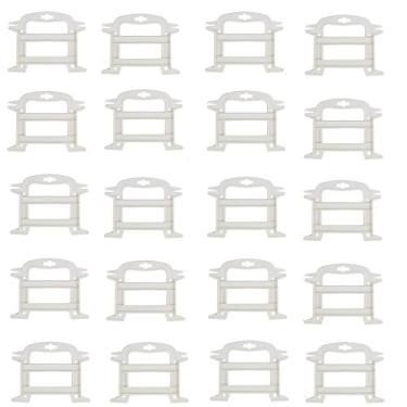 Imagem de PARACORD PLANET Organizador de corda de enrolador de linha – Previne emaranhados, nós e amassados em sua corda Paracord – Ferramenta de carretel para vários usos (Branco – Pacote com 20)