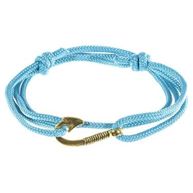 Imagem de West Coast Paracord — Pulseiras femininas ajustáveis com âncora náutica e anzol – Feito de corda de nylon
