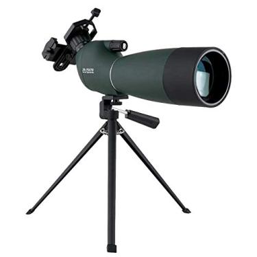 Imagem de Telescópio monocular, adaptador de alcance à prova d'água 25-75x70 compacto de alta potência, para tiro ao alvo Observação de pássaros