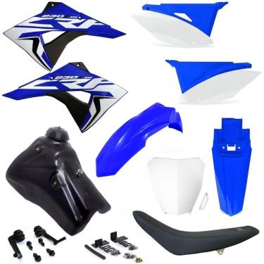 Imagem de Kit Plástico Biker Next Adaptável Crf 230 Xr 200 Xr 250 Tanque 9L 