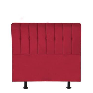 Imagem de Cabeceira Kiara 100cm Solteiro Corino Vermelho