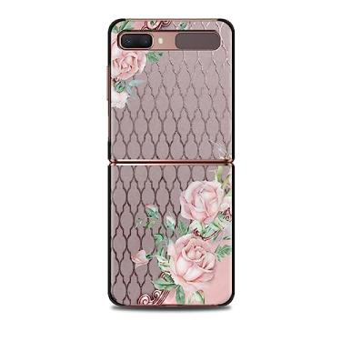 Imagem de Para Samsung Z Flip Z Flip 3 Z Flip 4 5G Capa de telefone celular Shell Celular Rosa Rosa Bling Imagem, B02, para Z Flip 3 5G