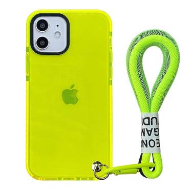 Imagem de Fluorescence Lanyard Hand Strap Case macio para telefone para iphone 13 Pro 12 11 Pro Max XS XR X 7 8 plus capa para menina, 4, para iphone 13mini