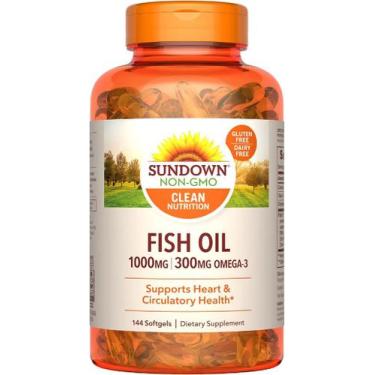 Imagem de Omega-3 Fish Oil 1000 Mg 200 Cápsulas Versão Americana - Sundown Natur