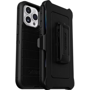 Imagem de OtterBox Capa Defender Series Screenless Edition para iPhone 14 Pro Max (apenas) – Clipe de coldre incluído – Proteção de defesa microbiana – Embalagem sem varejo – Preta