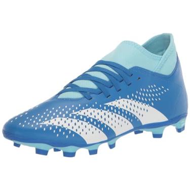 Imagem de adidas Tênis unissex com precisão de 4 meias, Branco/azul-royal brilhante/branco, 12.5 Women/11.5 Men
