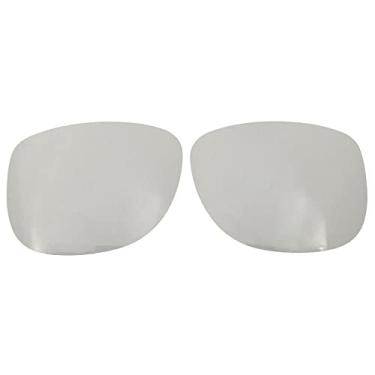 Imagem de Wetnenss Lentes de substituição para óculos de sol Rayban Justin RB4165 (54 mm) / fácil de instalar (transparente não polarizado)