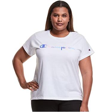 Imagem de Champion Camiseta feminina clássica Plus, Branco, XXG Plus size