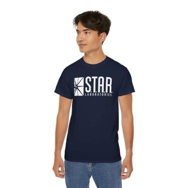 Imagem de Camiseta unissex Star Labs Super Hero, Azul marino, G
