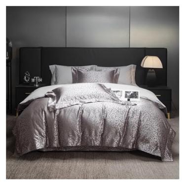 Imagem de Jogo de cama 4 peças King Queen lençol casal capa de edredom fronha roupa de cama, lençóis de cama (2 solteiros)