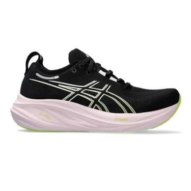 Imagem de ASICS TENIS GEL NIMBUS 26 1012B601-004 - PRETO/VERDE CLARO 35 - Mulheres - Caminhada, Esportes - Sapato - Sapatos - Sneaker - 35