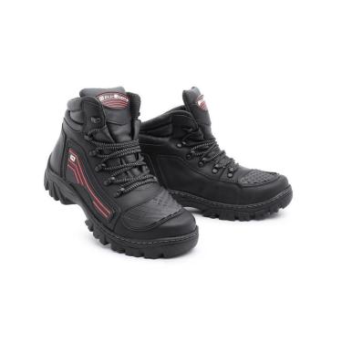 Imagem de Bota Coturno Motociclista Adventure Couro Zarb-Masculino