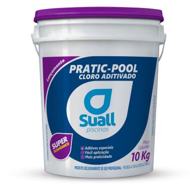 Imagem de Balde Cloro Aditivado Multiacao Pratic Pool 10Kg Suall 