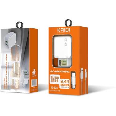 Imagem de Carregador rápido Kaidi original fonte e cabo micro USB V8