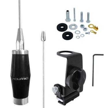 Imagem de Kit Enfeite Antena Px 1,40m Suporte Portas Malas Capô Capu Parafusos A