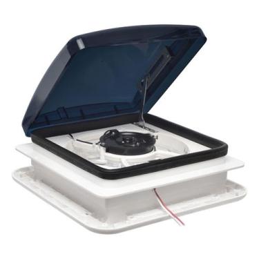 Imagem de Claraboia 28x28 Motorhome Trailer Ventilador E Exaustor 12v - Mundo Ca
