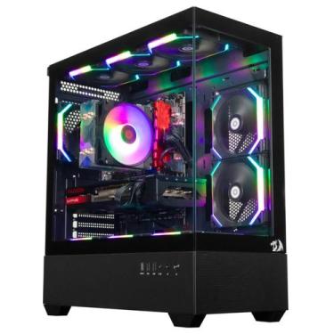 Imagem de Gabinete Gamer Redragon Reflect Flow S/Fan S/Fonte MidTower ATX Vidro 