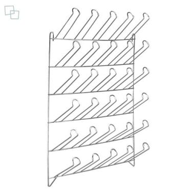 Imagem de 1 Escorredor Copos 30 Lugares Parede Para Cozinha e Restaurantes - Águ