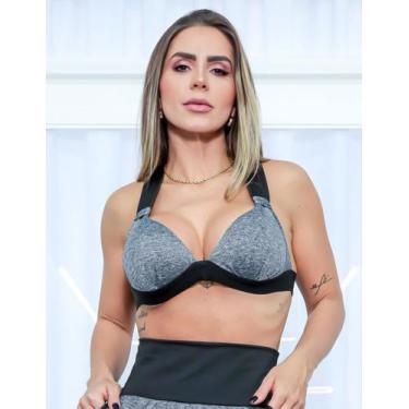 Imagem de Top Feminino Fitness para Academia em Dry Fit com Bojo Alta Sustentaçã