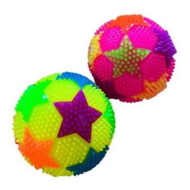 Imagem de Bolinhas Vinil Com Luz Led Pisca Pisca Cães Gatos 2 Unid. - Bacon Born