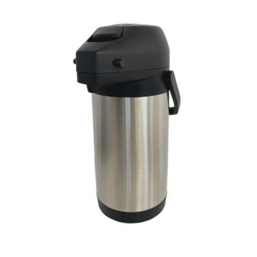 Imagem de Garrafa Térmica Inox Madri 2,5 Litro Pressão Unitermi