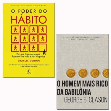 Imagem de Kit Livros O poder do hábito + O homem mais rico da Babilônia