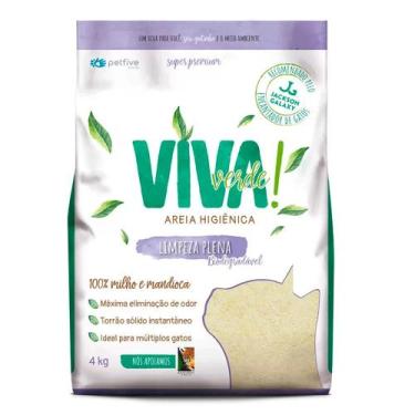 Imagem de Areia Higiênica para Gatos Viva Verde Limpeza Plena - 4kg - PETFIVE