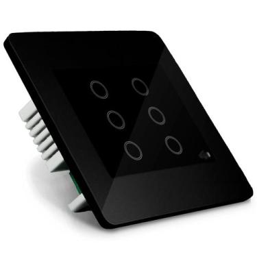 Imagem de Interruptor Inteligente WiFi Coisas Espertas 4x2 De 6 Canais
