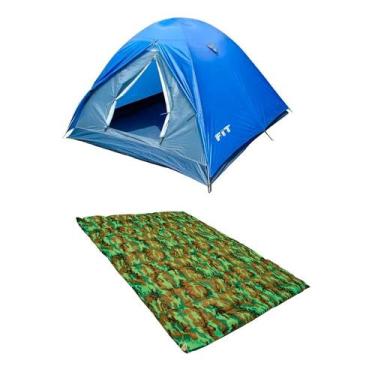 Imagem de Kit Barraca Fox 2/3 P Nautika + Colchonete Casal 190x130cm