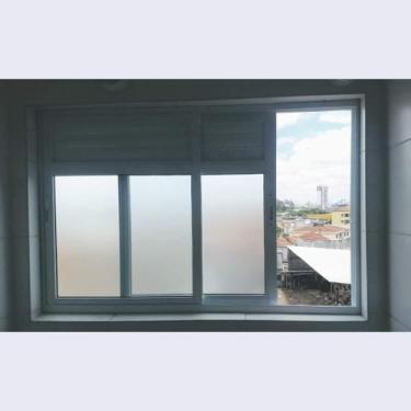 Imagem de Janela Área de serviço alumínio branco e vidro mini boreal 100x100 - E