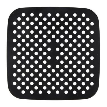 Imagem de Tapete Protetor Silicone Fritadeira Air Fryer Quadrada 21 cm - Clink, 
