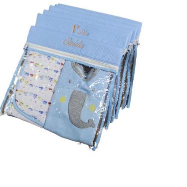 Imagem de Kit 6 Saquinhos Organizadores Maternidade Bebê Trançadinho - ThamyBaby