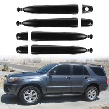Imagem de Maçanetas de porta externas compatíveis com Toyota 4Runner 2003-2009 2007-2011 Toyota Camry 2005-2015 Tacoma 2003-2009 Lexus GX470, peça original # 69211-AE010 69217-AE010 (lado do motorista e