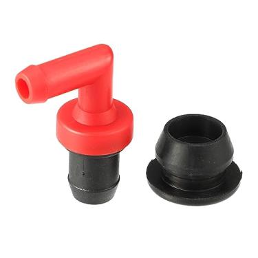 Imagem de uxcell Kit de ilhós de válvula PCV Exaustão Positivo Cárter Acessórios de válvula de ventilação para Lexus RX300 1999-2001 para Toyota No.1220420020/17130PM6G01/9048018001