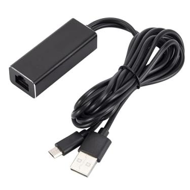 Imagem de VizGiz Adaptador Ethernet Fire TV Stick Micro USB para RJ45 Network LAN Port Converter Card com cabo de alimentação USB de 3 pés para TV Sticks Chromecast Ultra Streaming de vídeo sem buffer