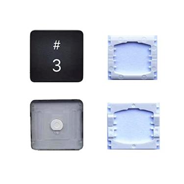 Imagem de A tecla e as dobradiças individuais de substituição número 3 são aplicáveis ao teclado MacBook Pro 13/15 polegadas modelo A1706 A1707 A1708 para substituir a tampa de 3 teclas e a dobradiça