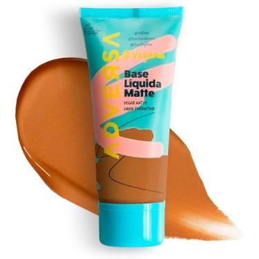 Imagem de Base Líquida Matte Vegana Cor 500 - Cobertura Média, Oil Free, Acabamento Natural e Longa Duração para Pele Impecável