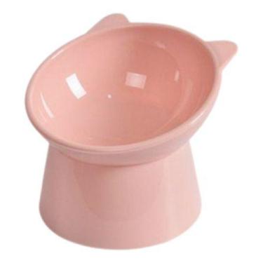 Imagem de Comedouro ou Bebedouro Fofo Elevado para Gatos 1uni - Comedouro Elevad