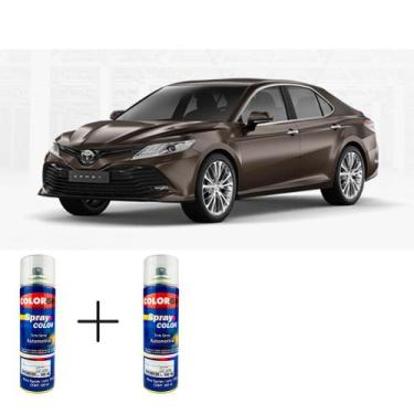 Imagem de Spray automotivo cinza hematita + verniz spray 300ml - Sherwin William