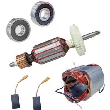 Imagem de Kit Induzido P/ Esmerilhadeira Bosch Gws 8-115 1800 220v - Bolte