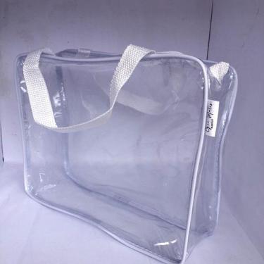 Imagem de Necessaire transparente MALOTE 30x23 GELO - Gii Matos Makeup