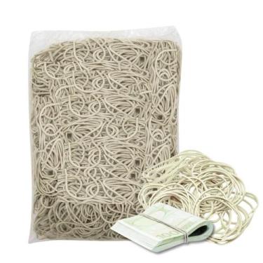 Imagem de Elástico De Látex Borracha N18 Para Dinheiro Pacote 1Kg Cor Bege - Elá