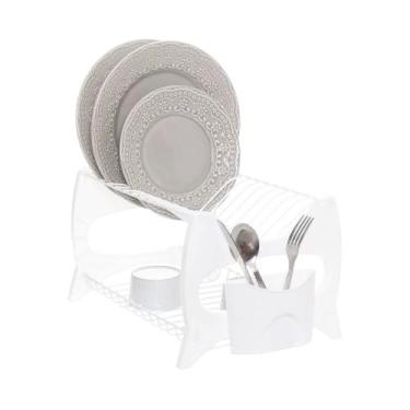 Imagem de Escorredor de Louças para 13 pratos com Porta Talheres Verona - METALU