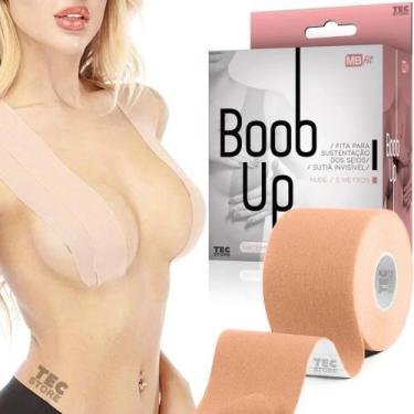 Imagem de Levanta Peito Adesivo Seios Sutiã Fita Push Up Invisível - Boob Tape, 